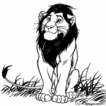 The Lion King Themed Coloring Pages 1