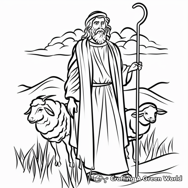 The Lord, My Guide: Coloring Pages 1