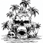 The Skull Island: King Kong Habitat Coloring Pages 1