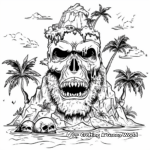 The Skull Island: King Kong Habitat Coloring Pages 2