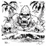 The Skull Island: King Kong Habitat Coloring Pages 4