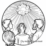 The Voice From Heaven During Transfiguration Coloring Pages 2