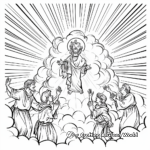 The Voice From Heaven During Transfiguration Coloring Pages 4
