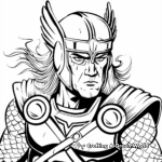 Thor in Asgard Coloring Sheets 2