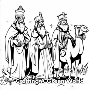 Wise Men Coloring Pages - Free &amp; Printable!