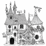 Toy Maker's House Christmas Coloring Pages 3