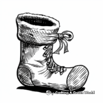 Traditional Christmas Stocking Coloring Pages 2