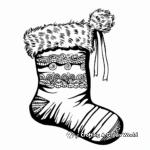 Traditional Christmas Stocking Coloring Pages 3