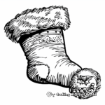 Traditional Christmas Stocking Coloring Pages 4