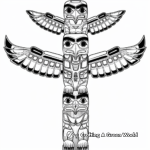 Traditional Native American Totem Pole Coloring Pages 2