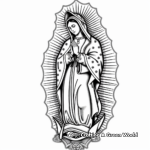 Traditional Virgen de Guadalupe Coloring Pages 2