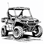 Utility Vehicle (UTV) Coloring Pages 1