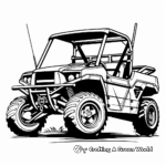 Utility Vehicle (UTV) Coloring Pages 2