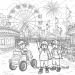 Vibrant Carnival Parade Coloring Pages 1