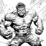 Vibrant Hulk Coloring Pages for Adults 3