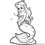Vibrant Little Mermaid Coloring Pages 3