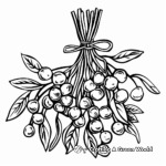 Vibrant Mistletoe Coloring Pages for Artists 2