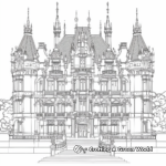 Victorian Architecture Coloring Pages: Castles and Manors 3