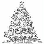 Victorian Christmas Tree Coloring Pages 2