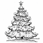 Victorian Christmas Tree Coloring Pages 4