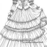 Victorian Fashion Coloring Pages for Adults 4