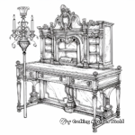 Victorian Furniture and Interior Design Coloring Pages 3