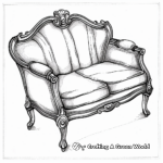 Victorian Furniture and Interior Design Coloring Pages 4