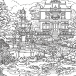 Victorian Gardens Coloring Pages 2