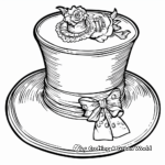 Victorian Hats and Accessories Coloring Pages 1