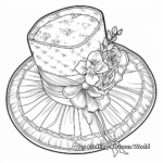 Victorian Hats and Accessories Coloring Pages 4
