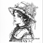 Victorian Inspired Fairy Tale Coloring Pages 1