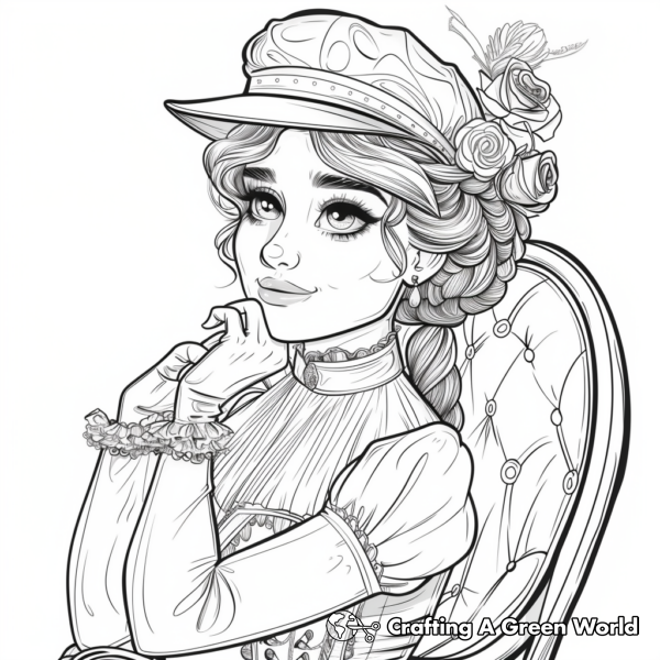 Victorian Coloring Pages - Free &amp; Printable!
