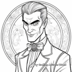 Victorian Style Vampire Coloring Pages 3