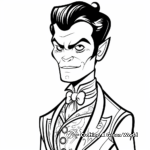 Victorian Style Vampire Coloring Pages 4