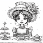 Victorian Teatime Coloring Pages 2