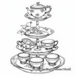 Victorian Teatime Coloring Pages 4