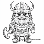 Viking Warrior Coloring Pages 1