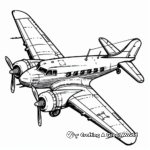 Vintage Aircraft Coloring Pages 1