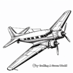 Vintage Aircraft Coloring Pages 2