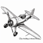 Vintage Aircraft Coloring Pages 3