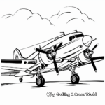 Vintage Aircraft Coloring Pages 4