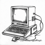 Vintage Personal Computer Coloring Pages 3