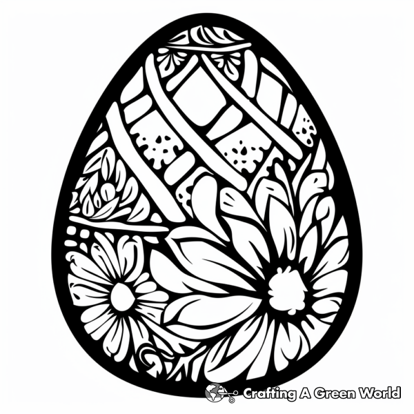 Easter Egg Coloring Pages For Adults Free & Printable!