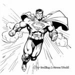 Vintage Superhero Comic Book Coloring Pages 3
