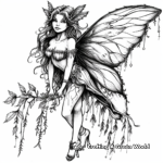 Whimsical Celtic Fairy Coloring Pages 3