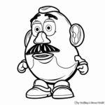 Whimsical Mr. Potato Head Coloring Pages 1