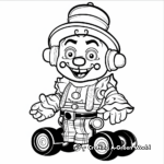 Whimsical Toy Clown Coloring Pages 4