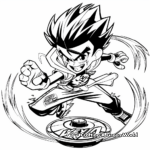 Wild Kerbeus K4 Beyblade Coloring Pages 2