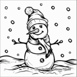 Winter Snowman Among Us Coloring Pages 2