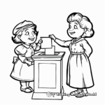 Women's Suffrage Movement Coloring Pages 3